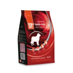 Total Bite gluteenivaba täissööt lambaliha ja riisiga koertele 3kg