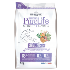 Pro-Nutrition teraviljavaba kassitoit pardiliha ja valge kalaga 8+ eakatele steriliseeritud kassidele 2kg