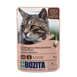 Bozita kassi einekotike kana ja maksaga tarretises 12x85g