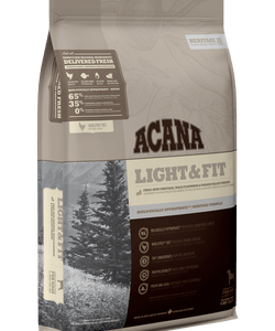 Acana Light&Fit täissööt ülekaalulistele ja tüsedusele kalduvatele täiskasvanutele koertele 11,4kg
