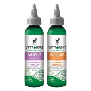 Vet's Best kõrvahoolduskomplekt Wash + Dry