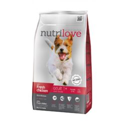 Nutrilove täissööt kanaga väikest tõugu koertele 8kg