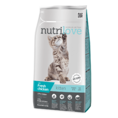 Nutrilove täissööt kanaga kassipoegadele 1,4kg