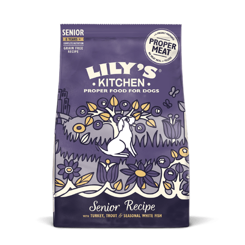 Lily's Kitchen gluteenivaba täissööt eakatele 8+ koertele lõhe, forelli, kalkuniliha ja köögiviljadega