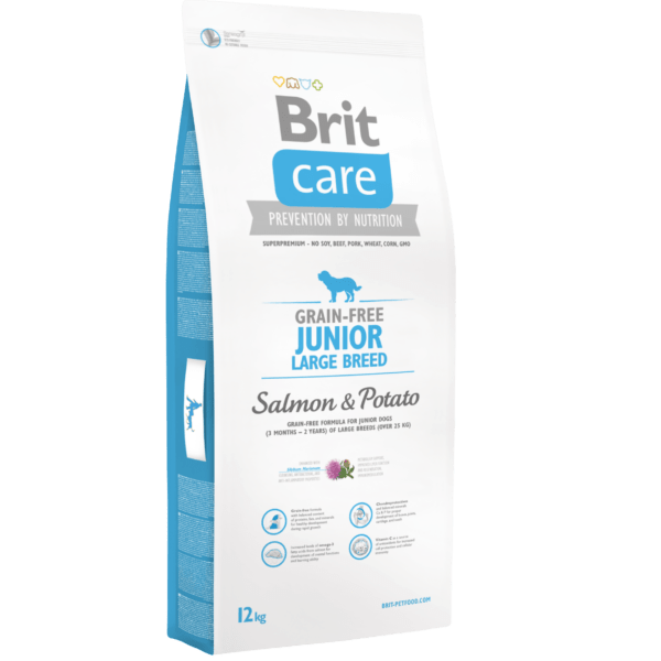 Brit Care teraviljavaba täissööt suurt tõugu kutsikatele lõhe ja kartuliga 12kg