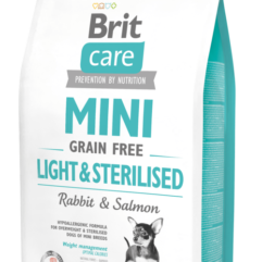 Brit Care teraviljavaba täissööt väikest tõugu steriliseeritud koertele jäneseliha ja lõhega 2kg