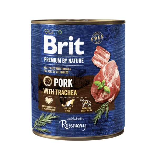 Brit Premium by Nature pasteet sealiha ja hingetoruga koertele 6x800g