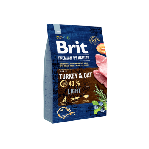 Brit Premium täissööt ülekaalulistele koertele kalkuniliha ja kaeraga 3kg