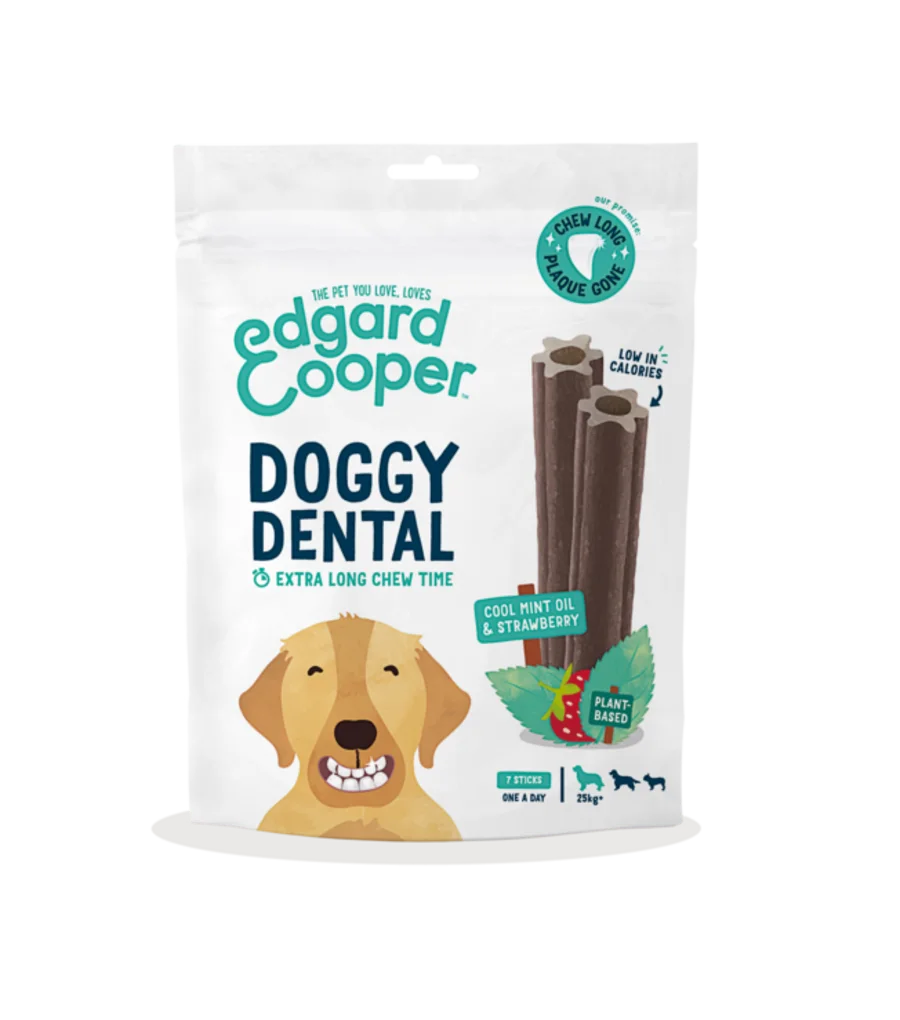 Edgard Cooper maius dental maasika ja piparmündiga suurt tõugu koertele