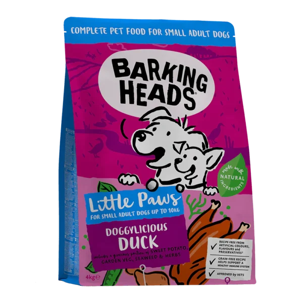 Barking Heads väikest tõugu koera täissööt pardilihaga 4kg