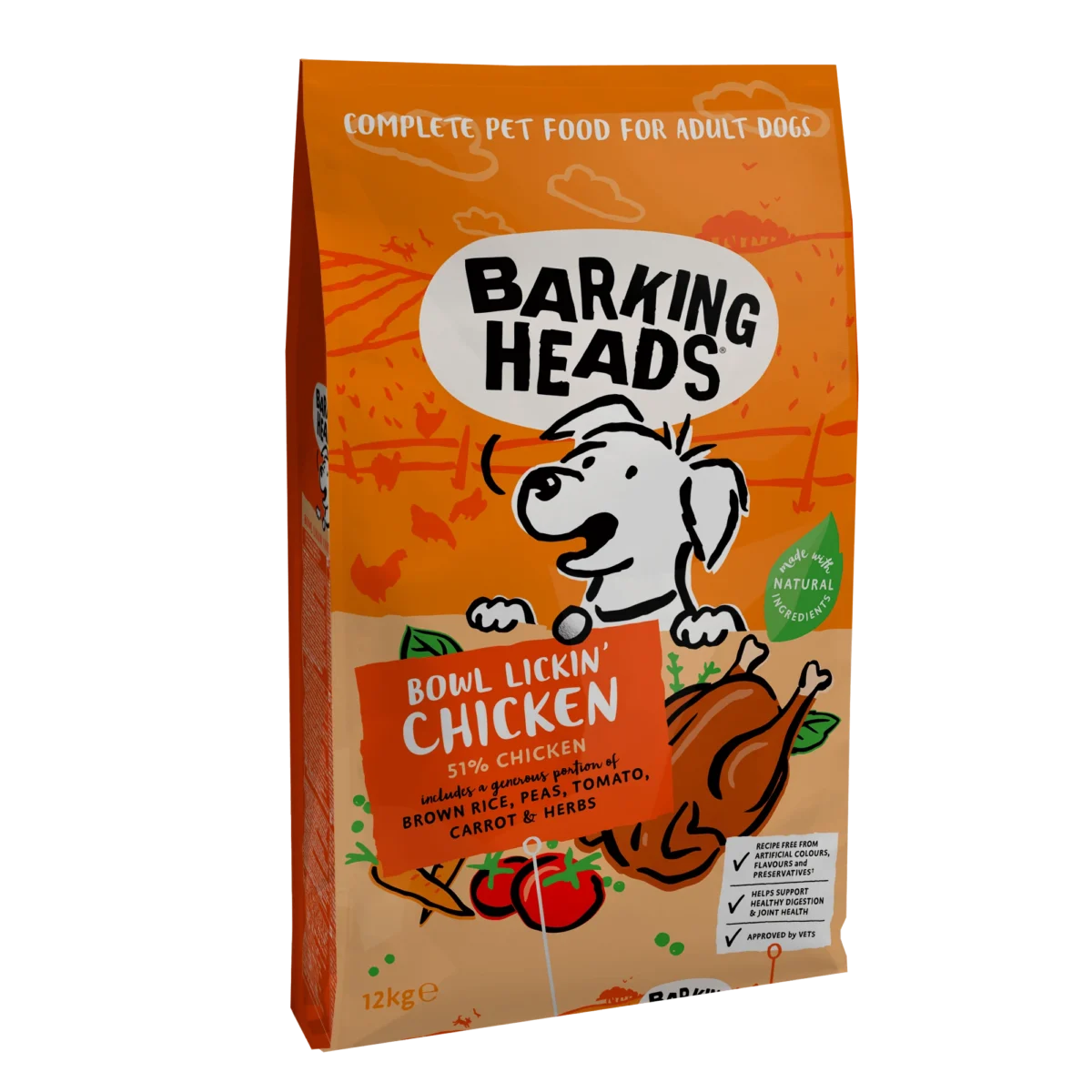 Barking Heads koera täissööt kanalihaga 12kg