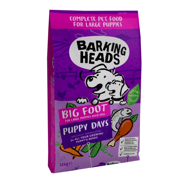 Barking Heads suurt tõugu kutsika täissööt lõhe ja kanalihaga 12kg