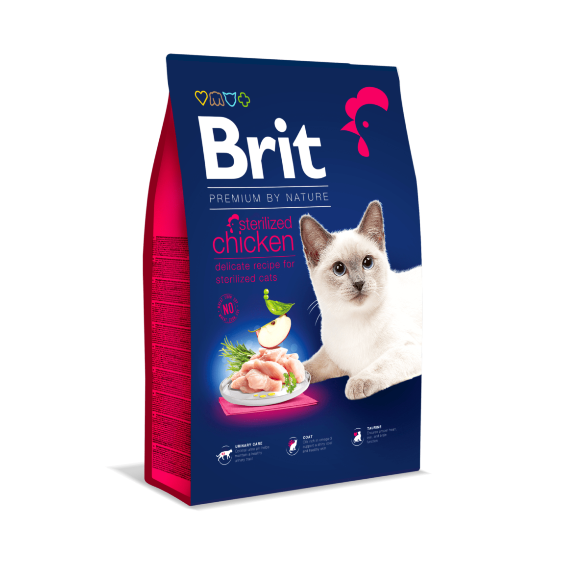 Brit Premium täistoit steriliseeritud kassidele kanalihaga 8kg