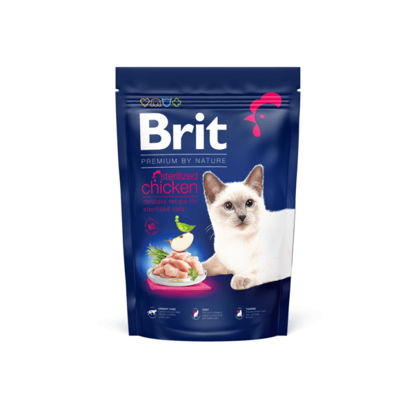 Brit Premium täistoit steriliseeritud kassidele kanalihaga
