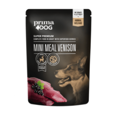 PrimaDog Mini Meal einekotike hirvelihaga koertele 12x85g