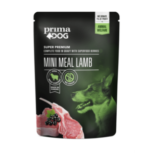 PrimaDog Mini Meal einekotike lambalihaga koertele 12x85g