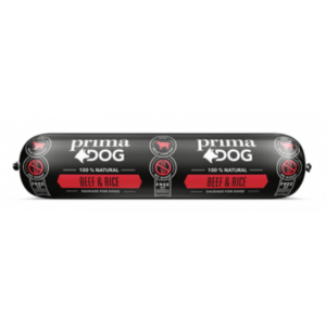 PrimaDog veiseliha-riisi vorst koertele