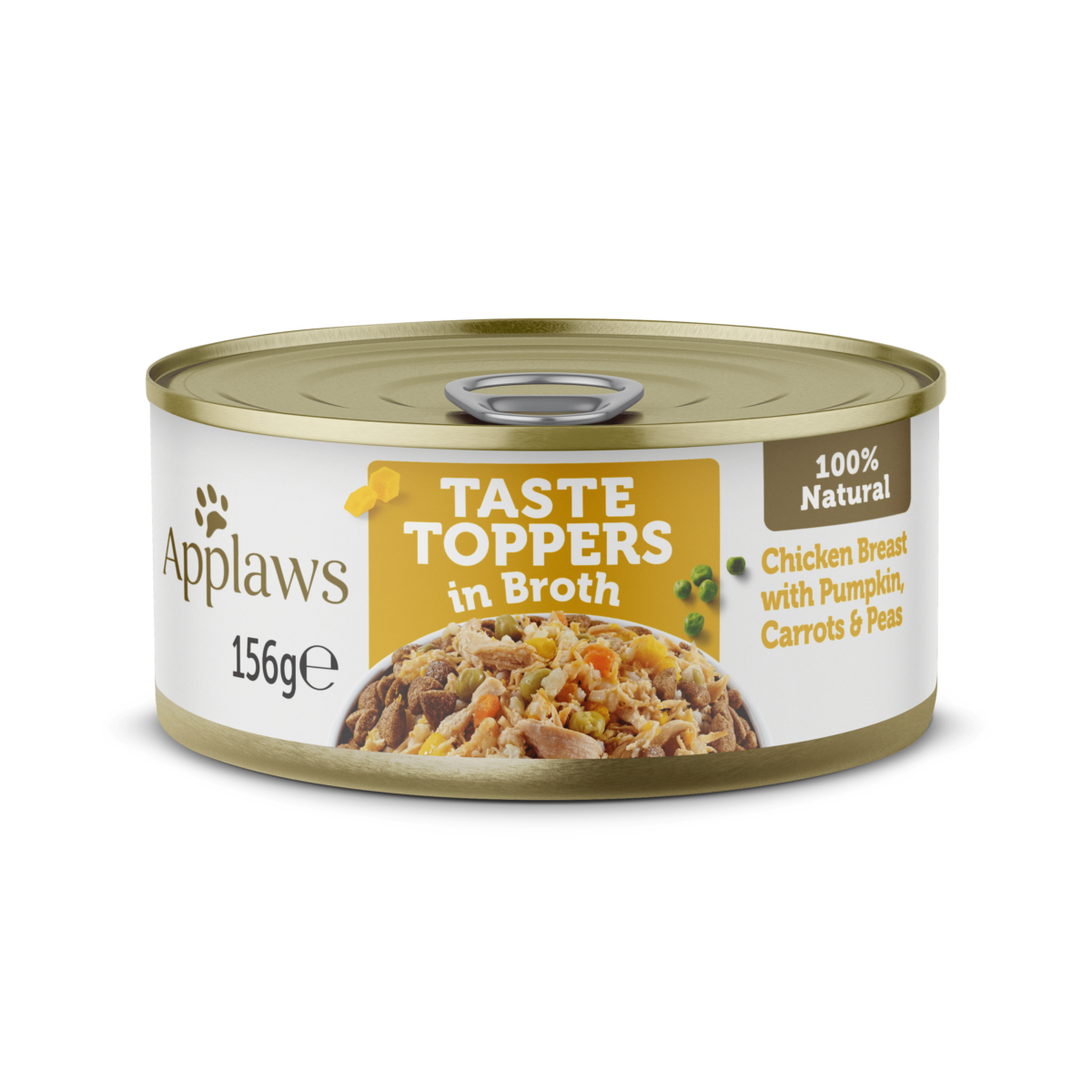 APPLAWS KOERA KONSERV TASTE TOPPERS KANA/KÖÖGIVILJAD PULJONGIS 156G